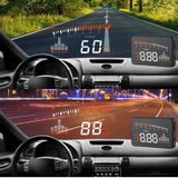 X5 HUD 3 inch universele Multi auto Head Up Display met OBDII EOBD systeem licht sensoren  rotatiesnelheid  rotatie snelheid eenheid  eenheid Mark  spanning  temperatuur van het Water  Alarm mark(Black)