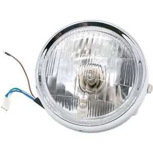 Motorfiets Silver Shell Retro Lamp LED Koplamp Modificatie Accessoires voor CG125 / GN125 (Wit)