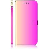 Voor Galaxy A70s Mirror-like Magnetic Attraction Horizontal Flip Leather Case met Lanyard  Support Holder & Card Slot & Wallet(Gradient Color)