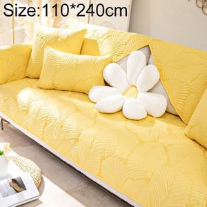 Vier seizoenen universele eenvoudige moderne antislip volledige dekking sofa cover  maat: 110x240cm (bananenblad geel)
