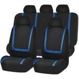 Universele autostoel cover polyester stof autostoel covers autostoel cover voertuig zetel beschermer interieur accessoires 9pcs set blauw