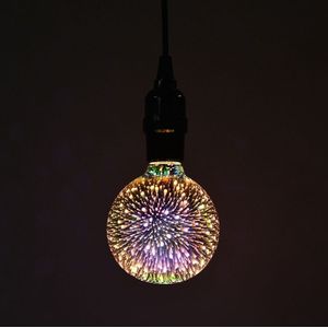 G95 E27 4W IP65 waterdicht Warm witte 3D Fireworks LED lamp  2700K 48 LEDs SMD 2835 Vintage sfeer decoratie Art Lamp  AC 85-265V
