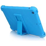 Voor iPad mini 3 / 2 / 1 Tablet PC Siliconen beschermhoes met onzichtbare beugel(groen)