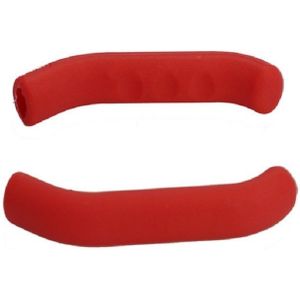 1 paar fietsen scooters rem beschermende case voetsteun cover Silicone Cover (rood)