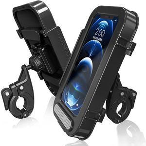 Fietsholder Waterdichte fiets Motorfietsstuurkoffer voor 4.7-6.8 inch Mobiele telefoon Mount