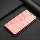 For Samsung Galaxy S20+ Diamond Pattern Splicing Skin Feel Magnetic Horizontal Flip Leather Case with Card Slots & Holder & Wallet(Rose Gold)