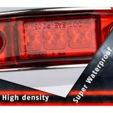 2 PC's DC 10-30V Auto Truck Trailer Piranha 3-LED Indicator lichten lamp zijmarkeringslicht  lichte kleur: rood