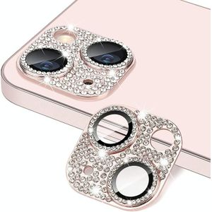 Voor iPhone 13 / 13 mini ENKAY Hat-Prince Blink Diamond cameralens aluminium gehard glasfilm