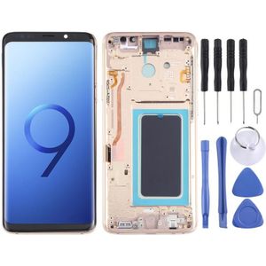 OLED MATERIAAL LCD-scherm en digitizer volledige montage met frame voor Samsung Galaxy S9 + SM-G965 (GOUD)