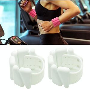 1 paar Yoga Fitness afneembare gewicht-dragende armbanden sport gewicht-dragende siliconen polsbandjes  specificatie: 1800g (wit)