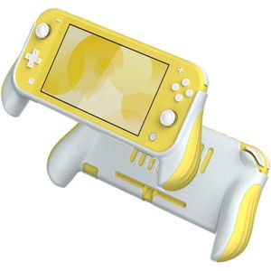 2 PCS Gamepad Grip Cover Case voor Nintendo Switch Lite (geel)