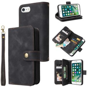 Voor iPhone 6s Plus / 6 Plus multifunctionele kaartsleuf rits portemonnee lederen telefoonhoes