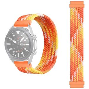 22mm universele nylon weefselvervanging riem horlogeband (kleurrijke oranje)