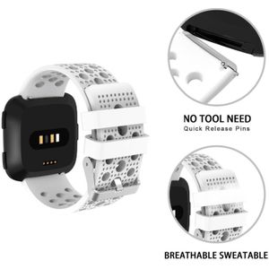 Voor FITBIT Versa ademende horlogeband (wit)