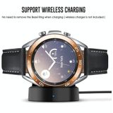 Voor Samsung Galaxy Watch 3 41mm Smart Watch Steel Bezel Ring  een versie (Rose Gold Ring White Letter)