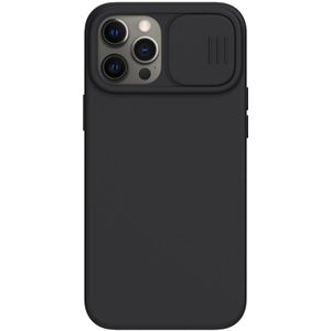 NILLKIN CAMSHIELD VLOEISTIGE SILICONE + PC Full Coverage Case voor iPhone 12 Pro Max