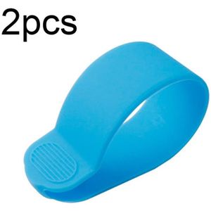 X0211 2 stks Scooter Accelerator Dial Siliconen Case Dial Cover Voor Xiaomi M365/1S/Pro/MAX G30/ES2 (Blauw)