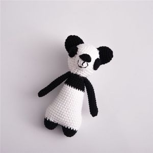 Baby foto ornamenten gebreide wol kleine dierlijke maken fotografie kostuums (Panda)