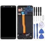 TFT Material LCD-scherm en Digitizer Full Assembly Met Frame voor Samsung Galaxy A7 (2018) / SM-A750F (Zwart)