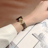 Voor Xiaomi Mi Band 7 D-vormig staal + lederen horlogeband