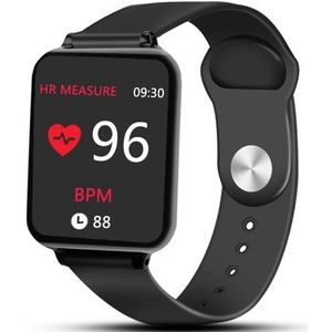 B57 1 3 inch IPS kleurenscherm Smart Watch IP67 waterdicht  ondersteuning bericht herinnering/hartslagmeter/sedentaire herinnering/bloeddruk monitoring/slaapbewaking (zwart)