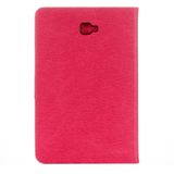 Samsung Galaxy Tab A 10.1 inch / P580 horizontaal 3D Vlinders bloemen Love patroon PU leren Flip Hoesje met houder en opbergruimte voor pinpassen & geld (hard roze)