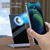 Y13 15W magnetische draadloze mobiele telefoon houder lader voor iPhone (zilver)