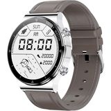 ME88 1 32 inch hartslag Slaapmonitoring Smart Watch (zilver leer)
