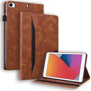 Voor iPad Mini 5/4/3/2 / 1 Zakelijke Schokbestendige Horizontale Flip Lederen Case met Houder & Card Slots & Photo Frame & Pen Slot & Slaap / Weks-up Functie (Bruin)