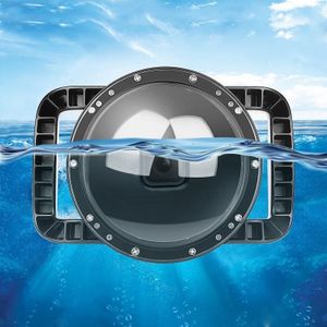 SHOOT XTGP559 DOME PORT Onderwater Duiken Camera Lens Transparante Cover Wooncase voor GoPro Hero9 Zwart