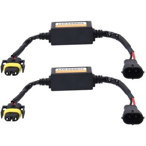 2 PC's H11/H8/H9/H16/5202 auto Auto LED koplamp Canbus waarschuwing foutvrij Decoder-Adapter voor DC 9-16V/20W-40W