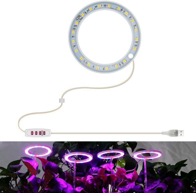 LEDinstallatie groeilamp volledige spectroscopie intelligente timing indoor vullamp ring plant