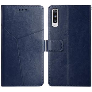 Voor Samsung Galaxy A70 Y Stitching Horizontale Flip Lederen Case met Houder & Card Slots & Portemonnee & Fotolijst