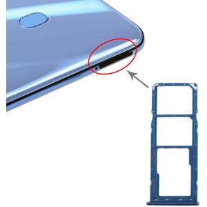 SIM-kaartlade + SIM-kaartlade + Micro SD-kaartlade voor Galaxy A20 A30 A50 (Blauw)
