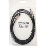 Digitale Audio Optische Fiber Kabel Toslink M naar M  OD: 5.0mm  Kabel lengte: 1.5 meter