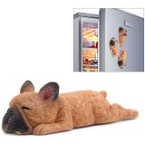 Huis decoratie mooie Rrunk op slaap Franse Bulldog 3D koelkast plakken  geen magnetische