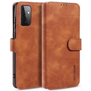 Voor de Samsung Galaxy A72 5G DG. MING Retro Oil Side Horizontale Flip Leather Case met Holder & Card Slots & Wallet(Brown)