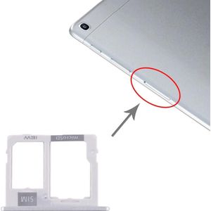 SIM-kaartlade + Micro SD-kaartlade voor Samsung Galaxy Tab A 10.1 (2019) / SM-T515 (Zilver)
