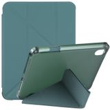 TPU transparante horizontale vervorming flip lederen tablet case met houder & pen slot voor ipad mini 6