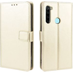 Voor Xiaomi Redmi Note 8 retro Crazy Horse textuur horizontale Flip leergeval  met houder & kaartsleuven & fotolijstjes (goud)