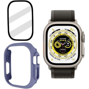 Gehard glasfilm Frosted pc-horlogekast voor Apple Watch Ultra 49 mm