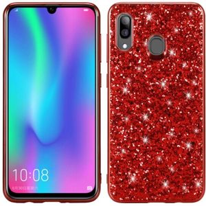 Glittery poeder schokbestendig TPU Case voor Galaxy A30 (rood)