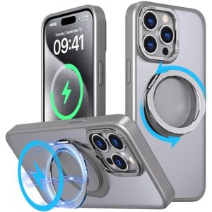 Voor iPhone 15 Pro 360 graden draaibare MagSafe magnetische houder telefoonhoesje