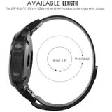 Voor Garmin Fenix 5 Milan Metal Stainless Steel Watchband  Size:20MM(Zwart)