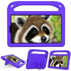 For Samsung Galaxy Tab A7 Lite 8.7 SM-T220 / SM-T225 Handle Portable EVA Shockproof Anti Falling Protective Case with Triangle Holder(Purple)