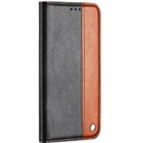 Voor Samsung Galaxy S30 Business Solid Color Stitching Horizontale Flip Lederen case met Holder & Card Slots(Bruin)