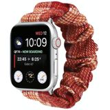 Geruite haarbinding riem voor Apple Watch Series 6 & SE & 5 & 4 44mm / 3 & 2 & 1 42mm (Oranje)