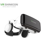 VR SHINECON G06E Virtual Reality 3D-videobril geschikt voor 4 7 inch - 6 1 inch smartphone met headset (wit)