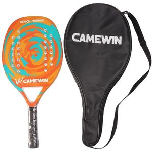 CAMEWIN glasvezel + carbon strandtennisracket met hoestas