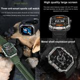 HAMTOD GW55 2 02 inch scherm IP68 waterdicht smartwatch  ondersteuning voor Bluetooth-oproep / NFC / hartslag (zilveren frame)